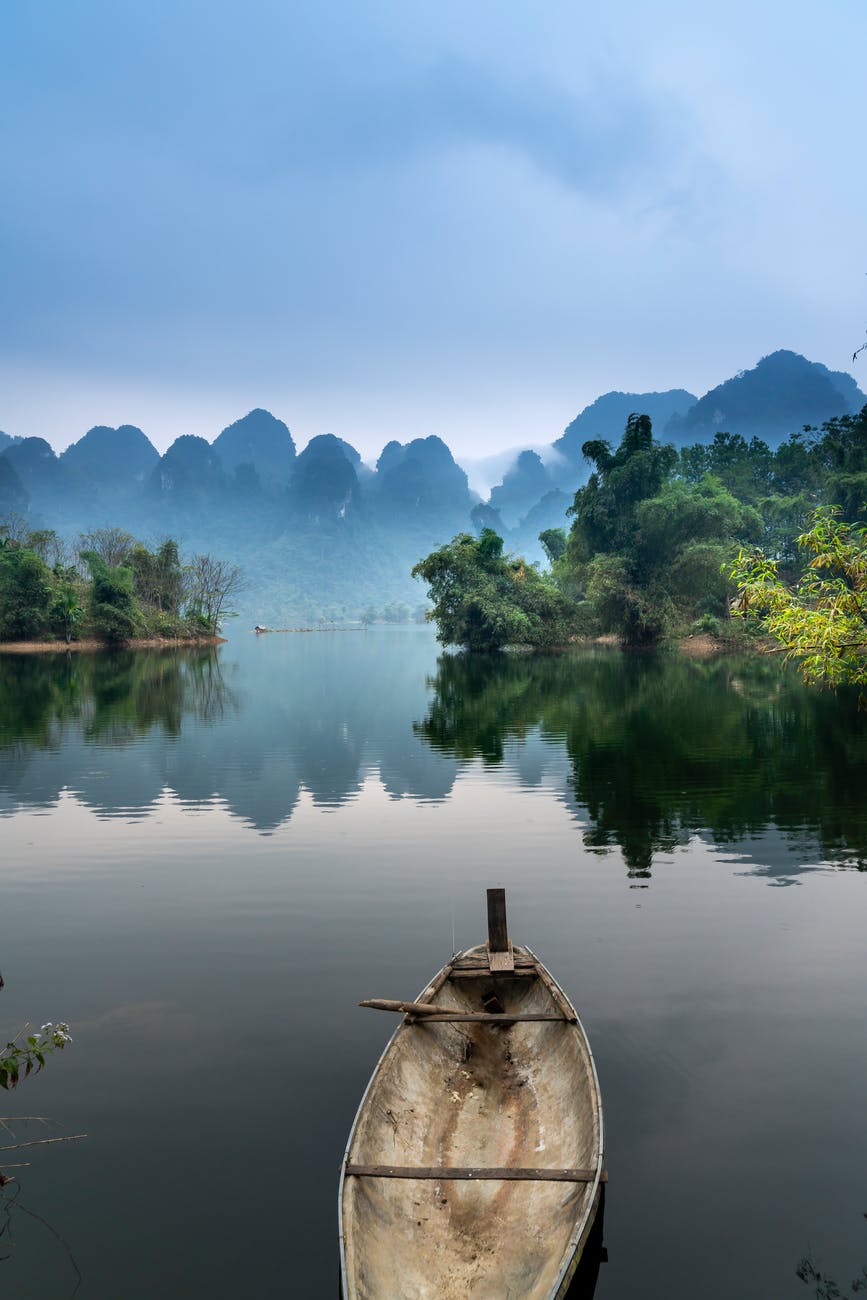 photo of a boat on a river